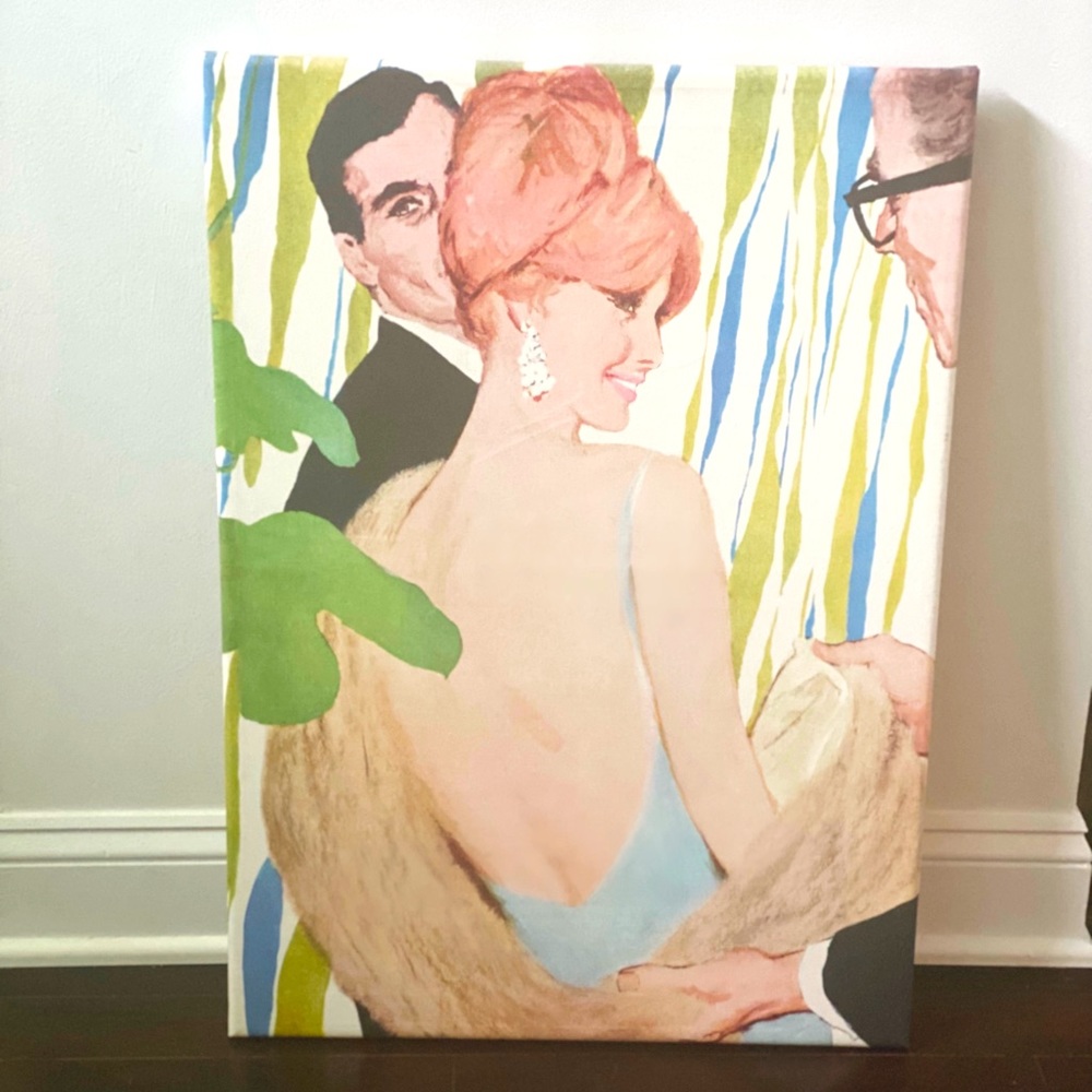 Retro canvas print painting